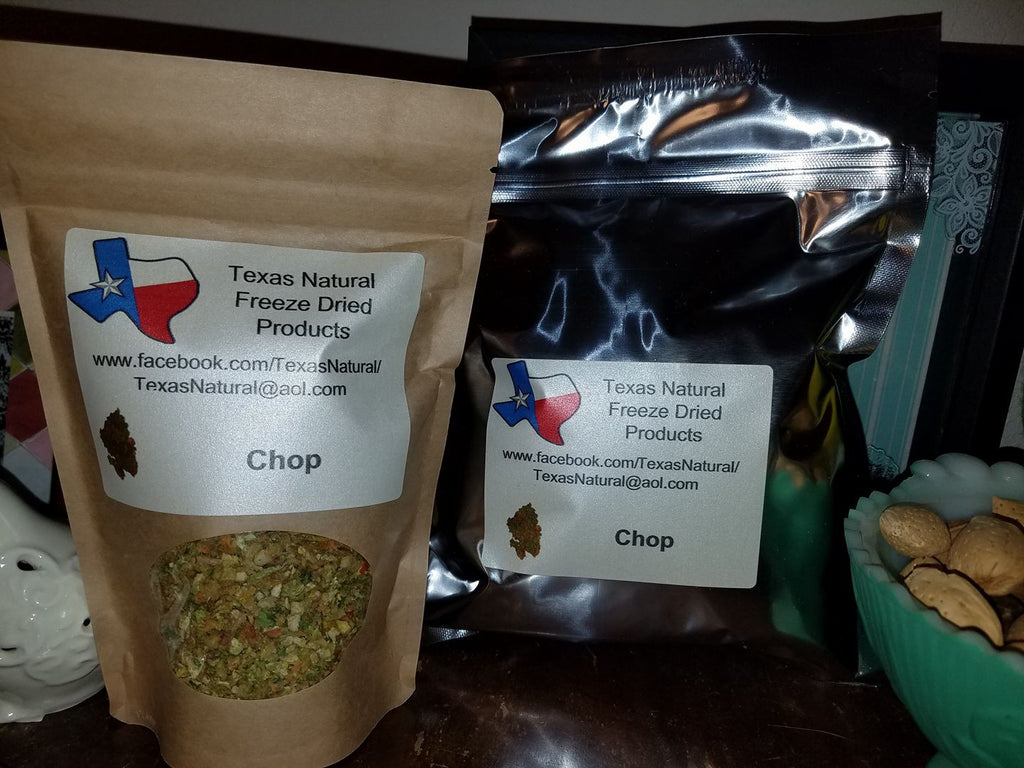 Freeze Dried Chop (Quart Bag) – Texas Natural Freeze Dried Products