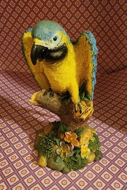 Resin Macaw Figurine (blue)