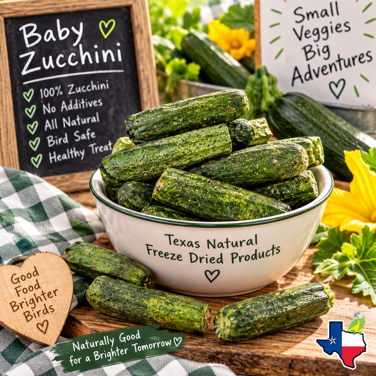 Freeze Dried Baby Zucchini
