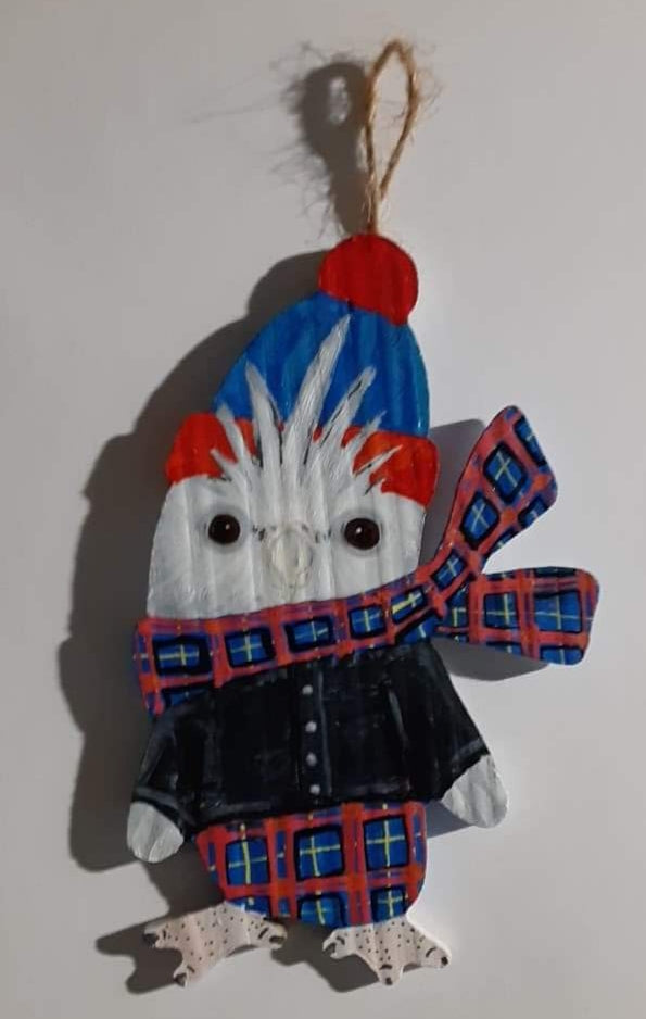 Wooden Parrot Ornament