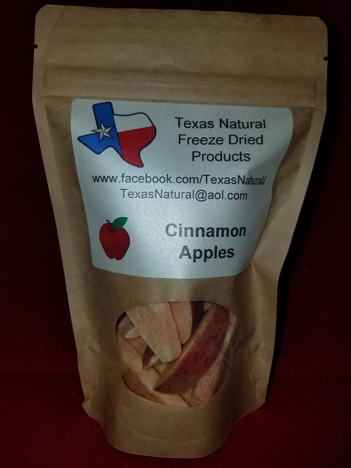 Freeze Dried Cinnamon Apple Slices Texas Natural Freeze Dried Products